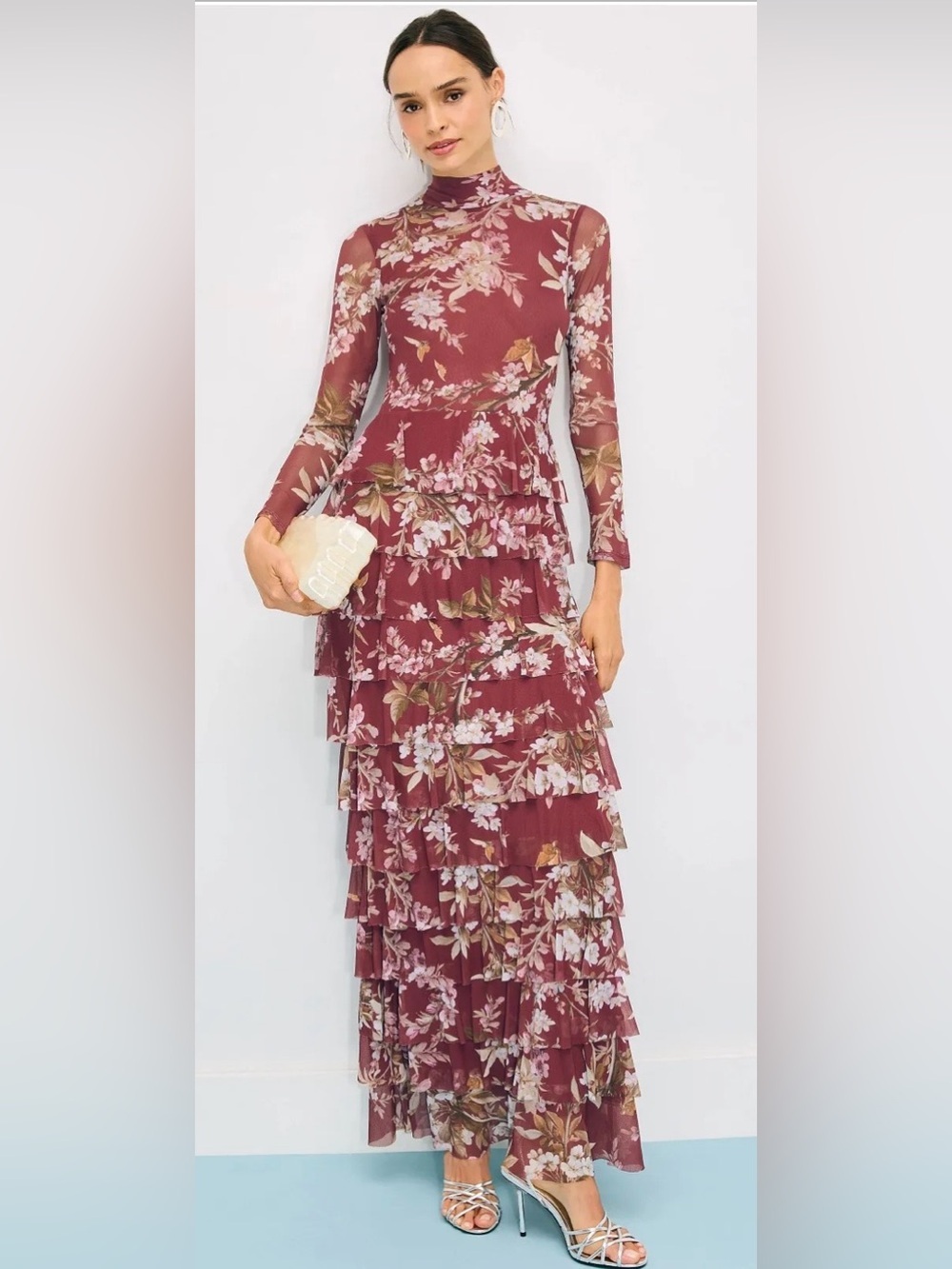*Flawed RTR Pat Bo Delicata Maxi Dress (120)